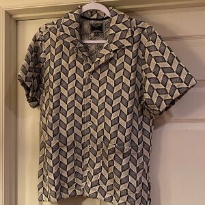 Todd Snyder Relaxed Checkered Guayabera Men's Shirt Sz XS.  NWOT